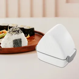 Dinnerware Rice Ball Case Removeable Compartments Without Crushing Onigiri Portable Picks Triangle Sushi Box For Sandwich Toppings