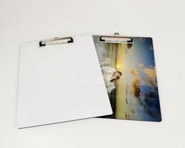 Sublimation A4 Clipboard Recycled Document Storage Holders White Blank Profile Clip Letter File Paper Sheet Office Supplies7820993