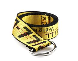 Custom Woven Off Jacquard White Nylon Belt WithRings01238400055