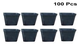 100pcs Square Flower Pots Mini Practical Plastic Plants Succulent Flower Flowerpots Pots Planters Without Plates Y2007092504089