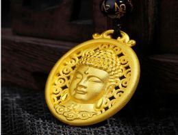 New imitation gold Buddha pendant necklace Thailand men amulet lucky necklaces9921011