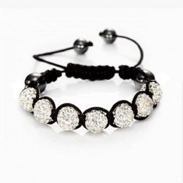 Whole Fashion Shambhala Jewellery New Mix Colours s Promotion 10mm Crystal AB Clay Disco 9 Balls Shambala Bracelets9599893