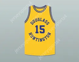 CUSTOM NAY Name Mens Youth/Kids HAL GREER 15 FREDERICK DOUGLASS JUNIOR AND SENIOR HIGH SCHOOL TIGERS YELLOW GOLD BASKETBALL JERSEY 1 TOP Stitched S-6XL