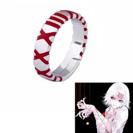 Band Rings Cos Tokyo Ghoul JUZO SUYA REI Boys Adjustable Finger Ring Female Male Role Playing Jewellery Accessories Gift Q2404291