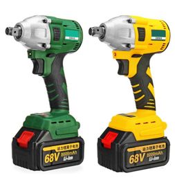 68V 8000mAh 460Nm Electric Cordless Impact Wrench Brushless Driver Tool w 2pcs Liion Batteries5038873