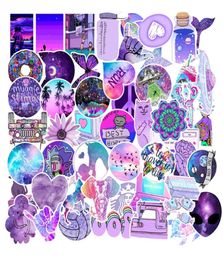 50pcsLot Galaxy purple graffiti stickers skateboard refrigerator laptop computer notebook waterbottle Motorcycle waterproof DIY c6843945