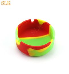 High Temperature Resistance Smoking Accessories Silicone Colour Ashtray Cigarette Holder Case Outdoor Ashtray Promotion Gift for sm8610858