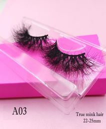 25mm Long lashes extra length fluffy mink eyelashes Big dramatic volumn fake eye lash strip thick false eyelash whole5538115