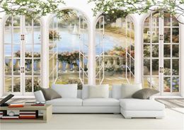 3d Wallcovering Wallpaper Beautiful Scenery Outside the White Arch Living Room Bedroom Kitchen Home Decor Painting Mural Wallpaper1973482