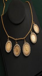 Chains Turkish Tassel Coin Necklace Gold Plated Arabic Women039s Chain Middle East Tuten Luxury Bijoux Gift1596908