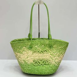 Totes Womens Handbag Luxury Tote Bag Designer Bags Woven Beach Rattan Purse Loewew Shoulder Wallet Capacity Wicker Panier Palm Crossbody Backpacks HY1K