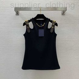 Women's Tanks & Camis designer New cotton version off shoulder belt buckle chain vest top (there is another available in the store) RZJK