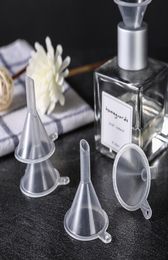 Mini Transparent Plastic Small Funnels Perfume Essential Oil Empty Bottle Liquid Filling Funnels Kitchen Bar Dining Tool HHA16199419054