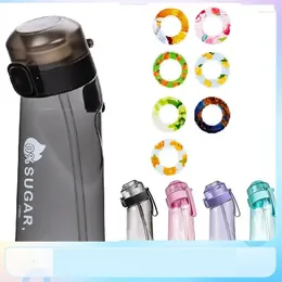 Water Bottles 0.65L Flavored Bottle With Random 1 Flavor Ring Scent Cup Sports Kettle For Outdoor Fitness Running Hiking