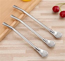 Creative Drinking Straw Philtre Stainless Steel Handmade Yerba Mate Tea Bombilla Gourd Washable Practiacl Tea Tool 20220610 E32601217