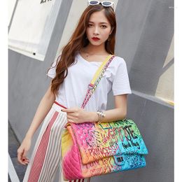 Bag Bags For Women 2024 Graffiti Female Super Large Capacity Travel Luxury Handbags Designer Tote