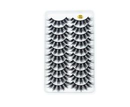 5D Eyelashes Lashes Natural Long Cross 10 Pairs Thick Party Big Eyes Makeup Cosmetic Tools2090583