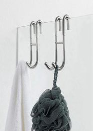 Shower Door Hooks Bathroom Towel Hook Over For Towels Squeegee Rails9329166