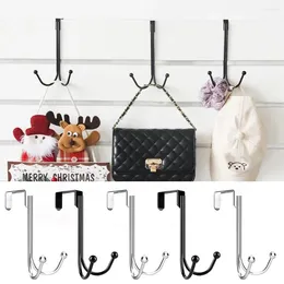 Hooks Durable Strong Load-bearing Capacity Thickening And Widening Double Hook Rear Door Iron Crafts Nail Free Traceless