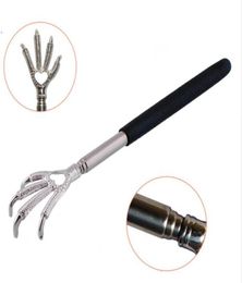 New Adjustable Convenient Black Eagle Claw Stainless Steel Massager Back Scratcher Gift1338128