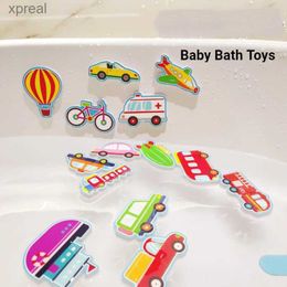 Bath Toys Childrens bathroom stickers baby cognition soft EVA animal stickers floating foam bathroom stickers baby water bath toysWX