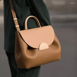 Bag France Niche Brand 2024 Luxury Foreign High-end Diagonal Leather Handbag Messenger
