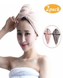 Superfine fiber Shower Cap Bath Towel Hair Cap Quick Drying Lady Man Towel Bath Head Wrap Bathing Tools bathroom accessories1817385