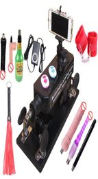 Automatic Sex Machine Gun Set for Men Women Love Machine with Masturbation Cup Big DildoCouple Game Sex Handcuffs and Leather W6602438