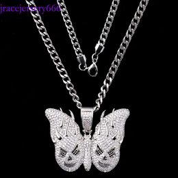 Designer Custom Necklace Sier VVS Iced Out Moissanite Hip Hop Diamond Pendant