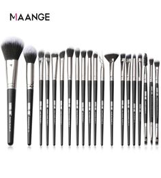 20pcs MAANGE Wooden Makeup Brushes Set Professional With Natural Hair Foundation Powder Eyeshadow For Makeup Bursh Tool 2010072700146