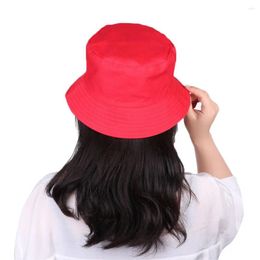 Cycling Caps Women Men Cotton Casual Sun Bucket Hat Fisherman Cap Candy Color