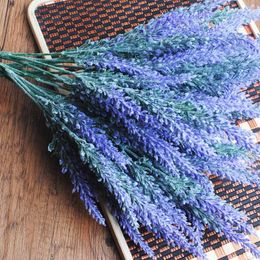 Decorative Flowers Home Decoration 5 Branchs Natural Lavender Flower For Wedding DIY Artificial Bouquet