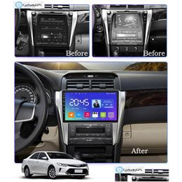 Car Dvd Dvd Player Car Radio Mtimedia Android Head Unit For Camry - Double Din Dashboard Support Carplay Tpms Dvr Obd Ii Rear Drop Del Dh3Yr