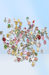 Colourful Images100pcslot Styles Mixed Designs Floating Locket Charm Alloy Charms For Glass Living Lockets Jewellery DIY3117520