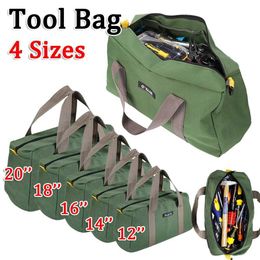 Tool Bag Electrician Tool Bag Thickened Canvas Pouch Tool Bags Portable Screwdriver Pliers Repair Hardware Hand Tools Storage Organizer