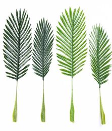 Fake Palm Leaf Artificial Plastic Coconut Tree Leaves Green Plant DIY Plant for Wedding Home Decoration9067575