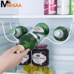 Kitchen Storage Wine Shelf Space-saving Convenient Sturdy Innovative Stylish Practical Beer Rack For Refrigerator