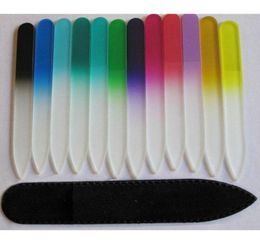 CRYSTAL GLASS NAIL FILE with Protective BLACK SLEEVE 5 12quot COLOR8292705