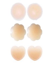 5PC Women Nipple Pasties Self Adhesive Silicone Nipple Cover Invisible Reusable Nipple Covers Stickers Bra Pad Accessories Y2207251952606