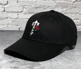 Cap Rose Embroidery Baseball Cap For Men Women Hip Hop Hat Snapback Summer Caps Beach Golf Sun Visor Adjustable Streetwea260j8371744