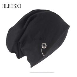 Beanie/Skull Caps New Fashion Autumn Warm Beanies Skullies Casual Soft Band Ring Girls Hat Gorras Out Door Sport Brand Hip Hop Hats Sale d240429