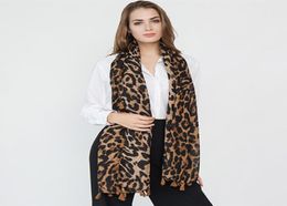 Ms Autumn And Winter fashion Leopard scarf Wild tassel shawl Sweet jacquard scarf new style whole3184115