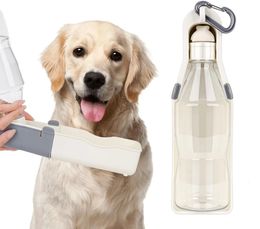 Foldable Portable Dog Water Bottle Dog Water dispenser with water dispenser 25 oz pet water bottle with top buckle 240428