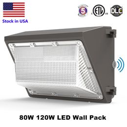 Outdoor LED WallPack Lamp 120W Dusk to Dawn Commercial Industrial Wall Fixture Lighting 5000K IP65 249R