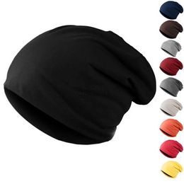 Beanie/Skull Caps Spring Beanies For Women Men Unisex Knitted Winter Cap Casual Solid Hip-hop Snap Slouch Skullies Bonnet Hat Gorro 18 Color d240429