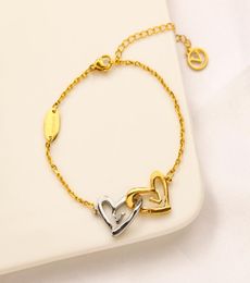 Bracelets Women Bangle Fashionable Classic18K Gold Silver Love Plated Link Chain Stainless Steel Gift Wristband Cuff Designer Jewe9499016