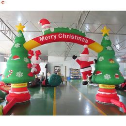 Free Air Shipping Outdoor Activities commercial rental Christmas inflatable arch air bounce archway for sale