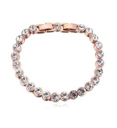 High Quality Fashion Bracelet Rhodium Plated Crystal From Austrian Bracelets Bangles For Women Wedding Party Bijoux Christm1699456