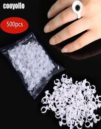 Disposable Microblading Pigment Glue Rings Tattoo Ink Holder 500pcs S M L Eyebrow Makeup Accessories Eyelash Extension Glue Cups7876493