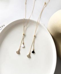 Fashion Necklace Thin Chain With Gingkgo Pendant Necklace Delicate Crystals Choker Necklace For Women Jewelry Party Wedding Gift Y8998038